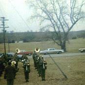 A Partial view of the Salvation Army Band from the train
                           Seeing us off Dec.12 1966. Ft. Riley Kansas.
